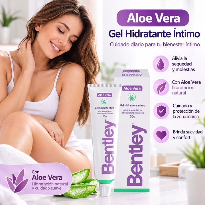 Bentley Gel Hidratante Íntimo Aloe Vera 50 Gr 3