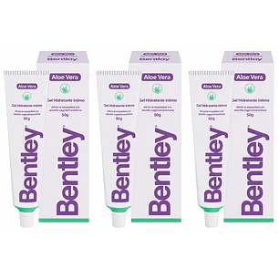 Bentley Gel Hidratante Íntimo Aloe Vera 50 Gr Pack X3