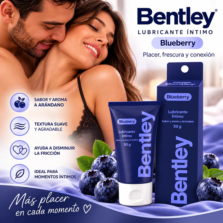 Bentley Gel Lubricante Íntimo Blueberry 50 Gr 5