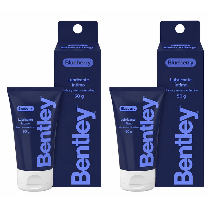 Bentley Blueberry Gel Lubricante Íntimo 50 Gr Pack X2 1