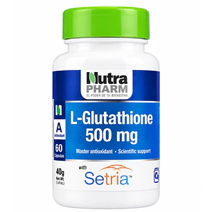 L-Glutathione Antioxidante 500mg x60 Cápsulas  Nutrapharm 