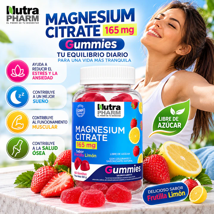 Citrato De Magnesio Nutrapharm X60 Gomitas 5