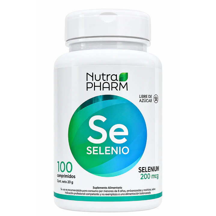 Selenio 200 mcg Nutrapharm 100 Comprimidos Antioxidante 1