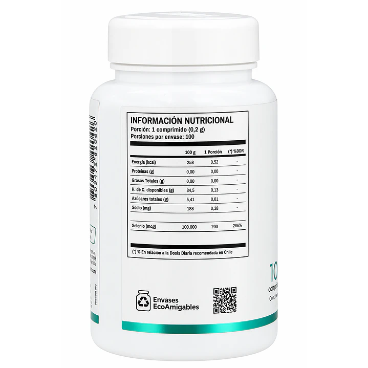 Selenio 200 mcg Nutrapharm 100 Comprimidos Antioxidante 2