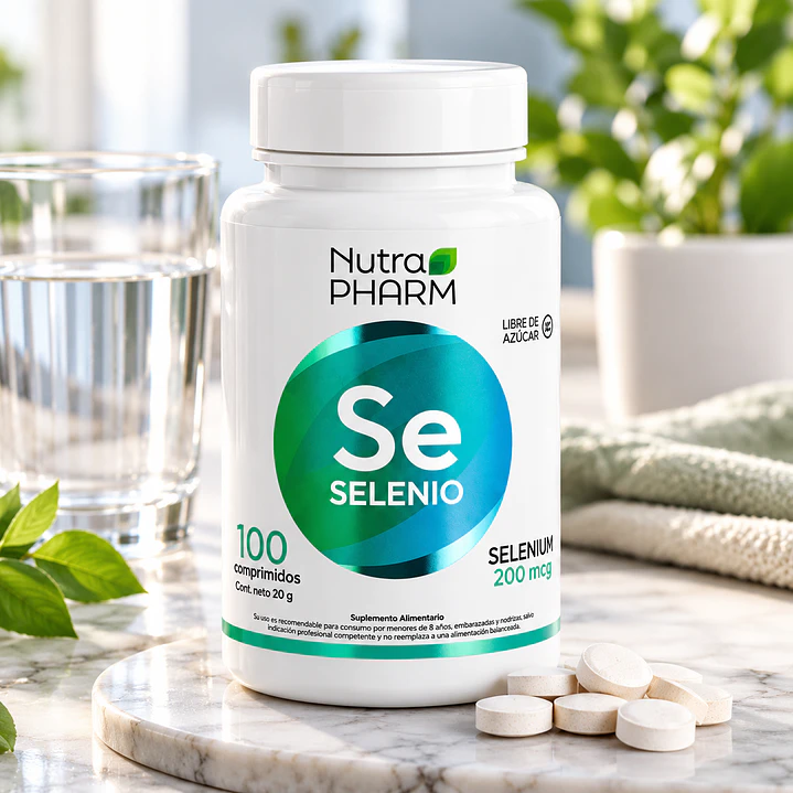 Selenio 200 mcg Nutrapharm 100 Comprimidos Antioxidante 4