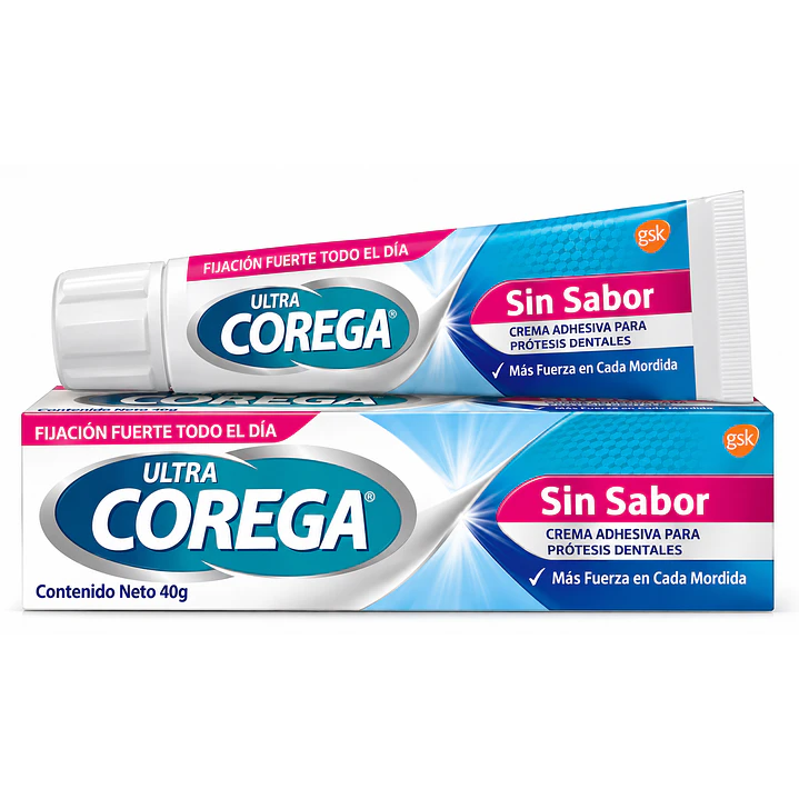 Corega Ultra Crema Fijadora Para Protesis Dentales 40 Gr 1