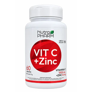 Vitamina C 1000 mg + Zinc 15 mg Nutrapharm