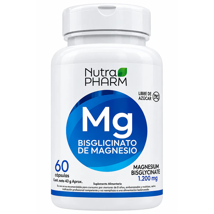 Bisglicinato de Magnesio Nutrapharm 1200 Mg 1
