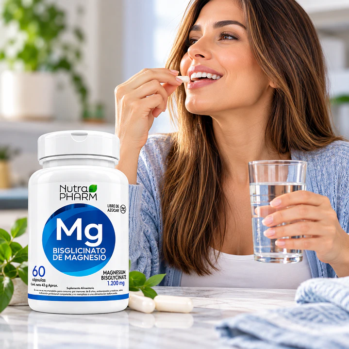 Bisglicinato de Magnesio Nutrapharm 1200 Mg 2