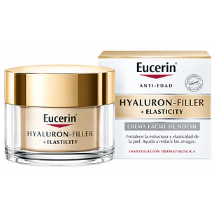 Eucerin Anti-Edad Hyaluron-Filler + Elasticity Crema Facial de Noche 50 Ml