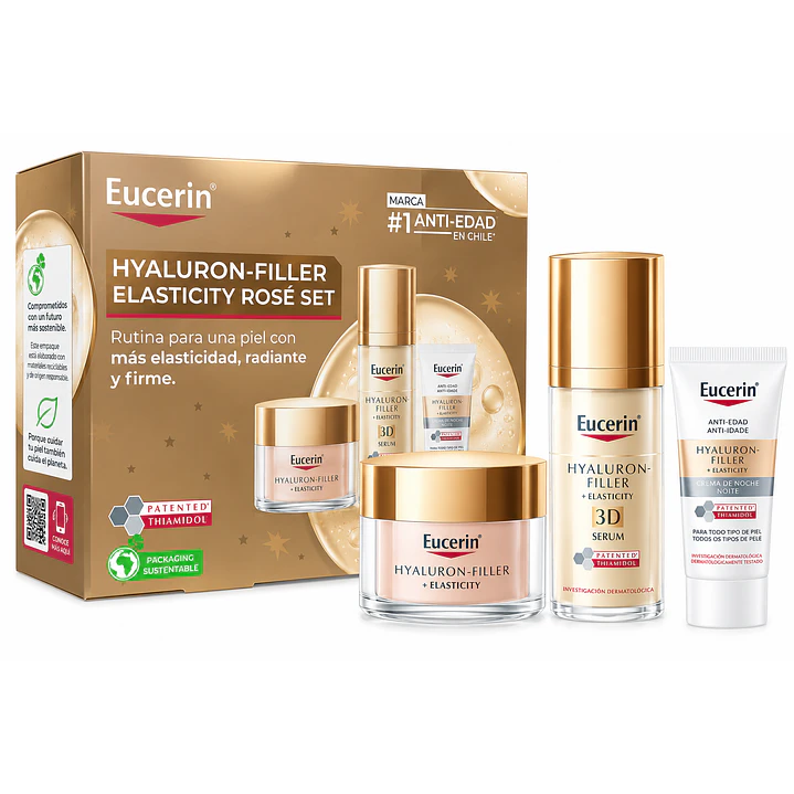 Set Eucerin Hyaluron-Filler + Elasticity Rosé FPS 30 4