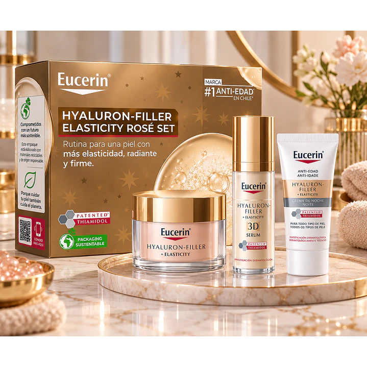 Set Eucerin Hyaluron-Filler + Elasticity Rosé FPS 30 2