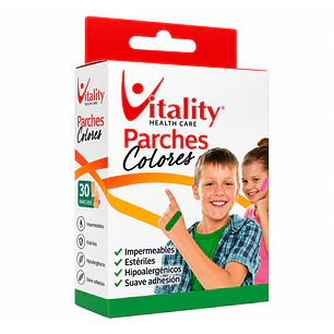 Parches Infantiles Colores Vitality X30