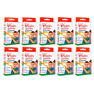 Parches Infantiles Colores Vitality  Pack X10