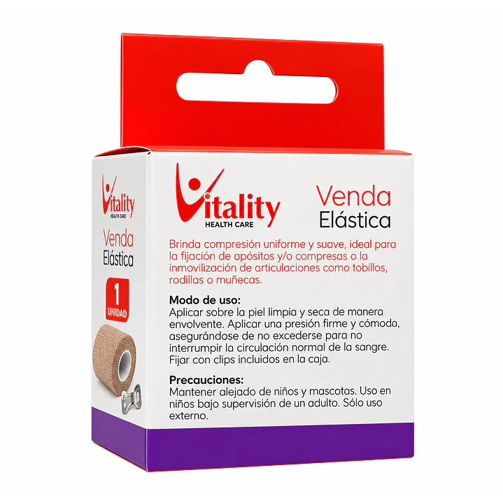 Venda Autoadherente Vitality 5cm x 4.5m Beige 2