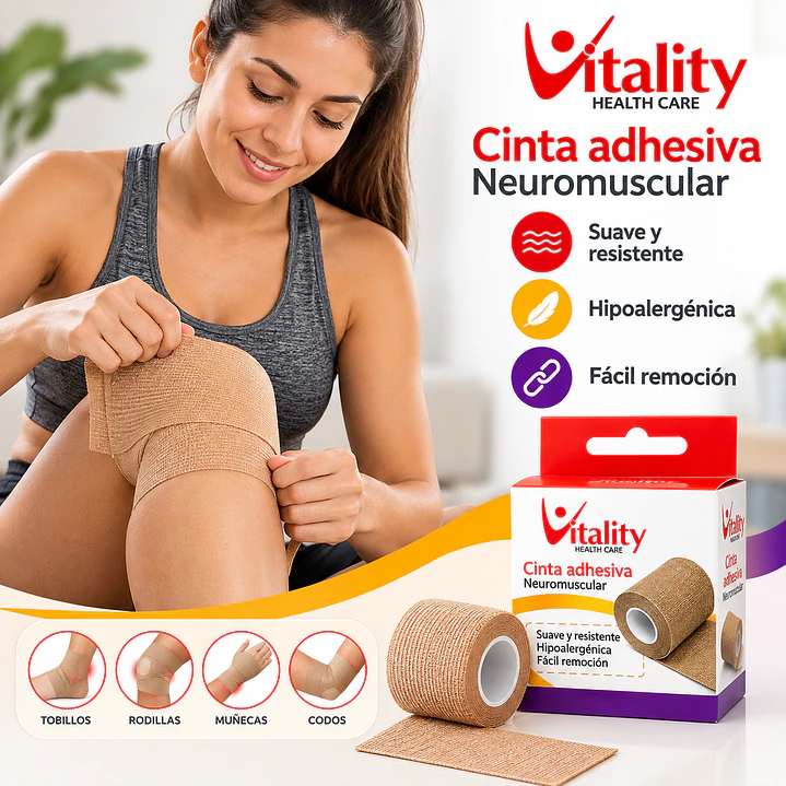 Venda Autoadherente Vitality 5cm x 4.5m Beige 3