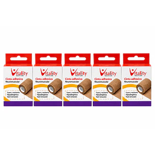 Venda Autoadherente Vitality 5cm x 4.5m Pack X5