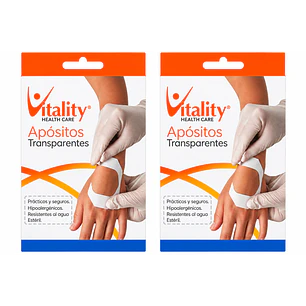 Apósitos Transparentes Vitality 6X7 cm Pack X2