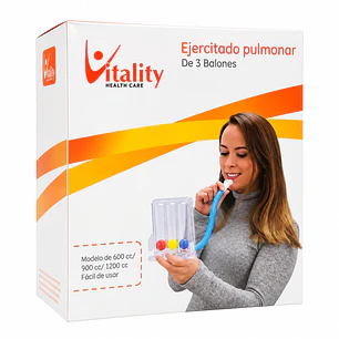 Ejercitador Pulmonar Vitality Triflo 3 Niveles