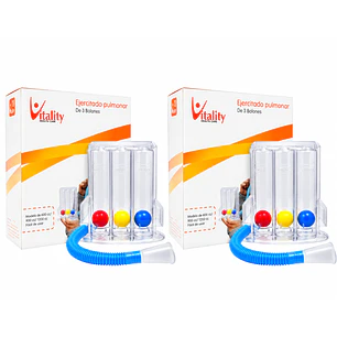 Ejercitador Pulmonar Vitality Triflo Pack x2