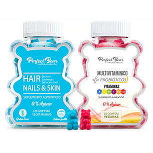 Pack Biotina Hns + Multivitaminico Sabor Berries