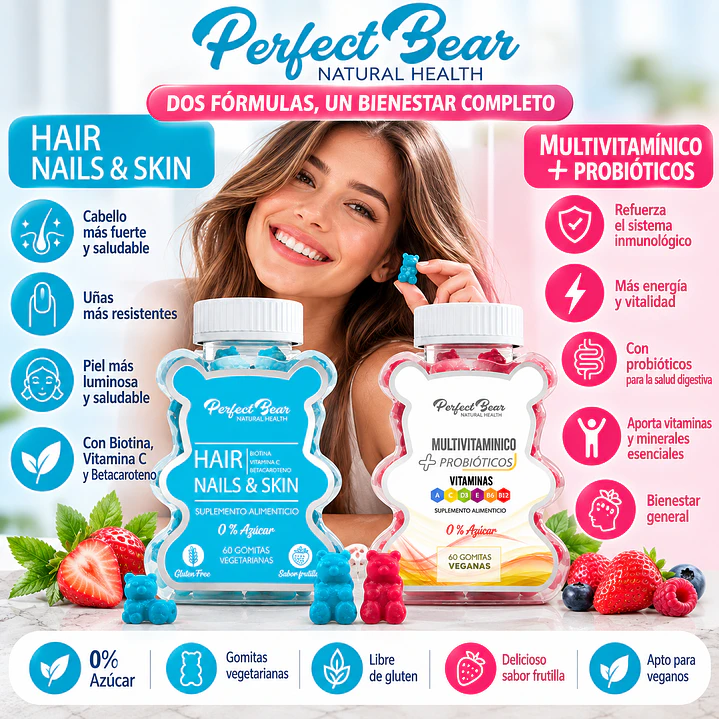 Pack Biotina Hns + Multivitaminico Sabor Berries 6