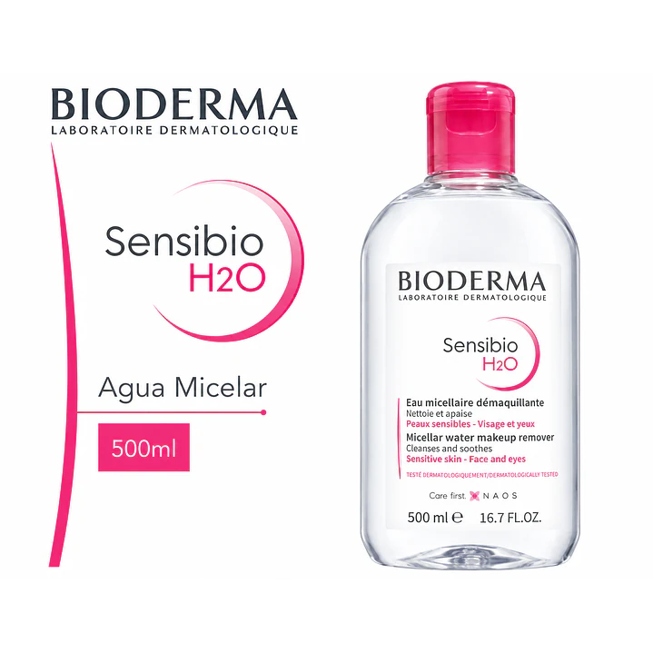 Agua Micelar Bioderma Sensibio H2o P Rosacea Sensible 500 Ml 2