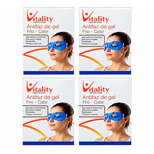 Antifaz Gel Frío Calor Vitality Pack X4