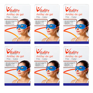 Antifaz Gel Frío Calor Vitality Pack X6