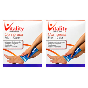 Compresa Gel Frio Calor Vitality 12,7 X 17,8cm Pack X2