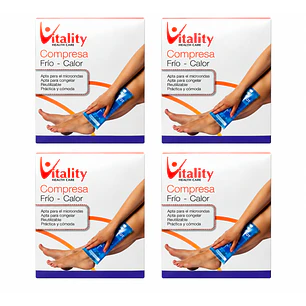 Compresa Gel Frio Calor Vitality 12,7 X 17,8cm Pack X4