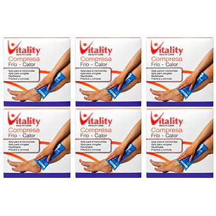Compresa Gel Frio Calor Vitality 12,7 X 17,8cm Pack X6