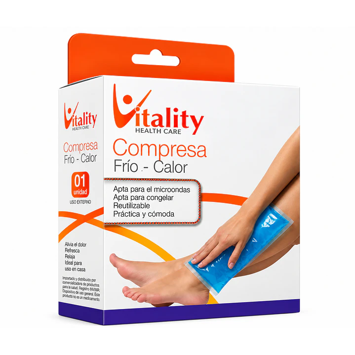 Compresa Gel Frio Calor Vitality 12,7 X 17,8cm Pack X6 2