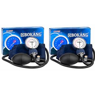 Fonendoscopio + Toma Presión Aneroide + Estuche Bokang Pack X2