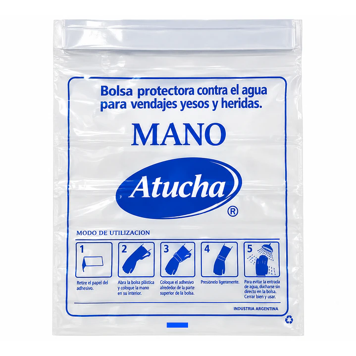 Bolsa Protectora Para Mano Desechable Atucha X4 Unidades  3