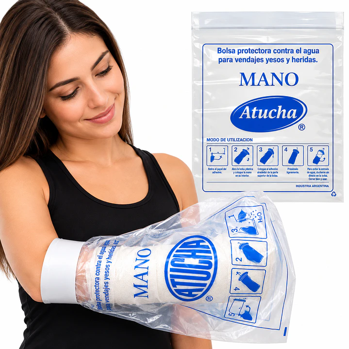 Bolsa Protectora Para Mano Desechable Atucha X4 Unidades  4
