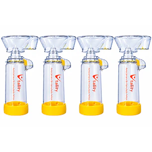 Aerocámara Vitality Infantil Bi-Valvulada 155ml Pack X4
