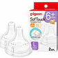 Tetinas Pigeon Softouch M +6M Flujo Y 2 Unidades - Miniatura 1
