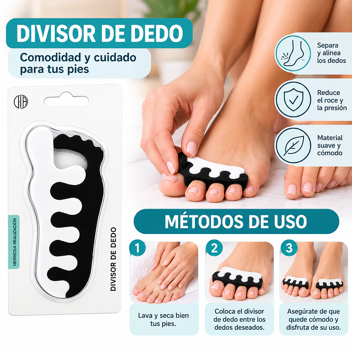 Separador De Dedos Esponja Suave (incluye 2) 4