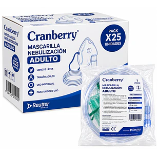Mascarilla de Nebulización para Adulto Cranberry Pack X25 