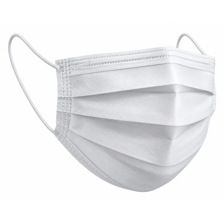 Mascarilla 3 Pliegues con Elástico Uso Médico Blanca X50 Cranberry 2