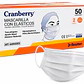 Mascarilla 3 Pliegues con Elástico Uso Médico Blanca X50 Cranberry - Miniatura 1