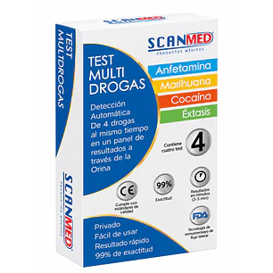Test Multi Drogas Scanmed 4 Drogas 