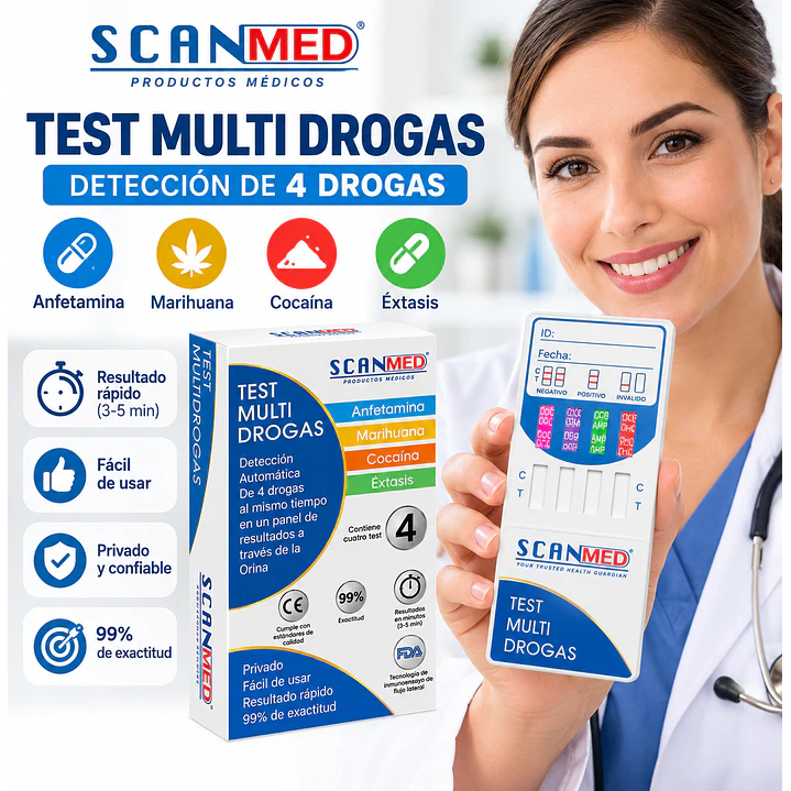 Test Multi Drogas Scanmed 4 Drogas  4