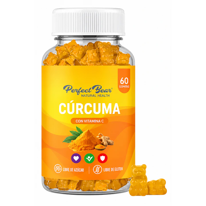 Cúrcuma con Vitamina C Perfect Bear 60 Gomitas 1