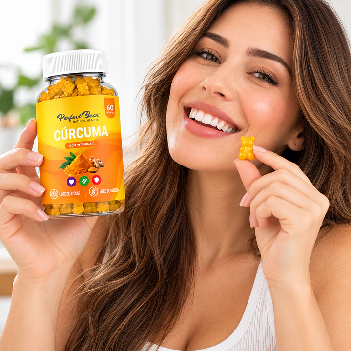 Cúrcuma con Vitamina C Perfect Bear 60 Gomitas 2