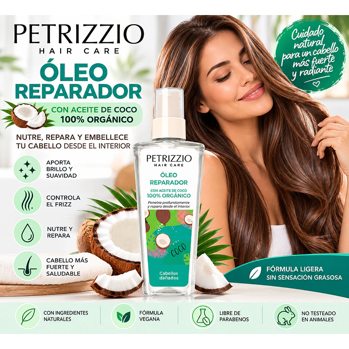 PETRIZZIO OLEO CAPILAR COCO 100ML 4