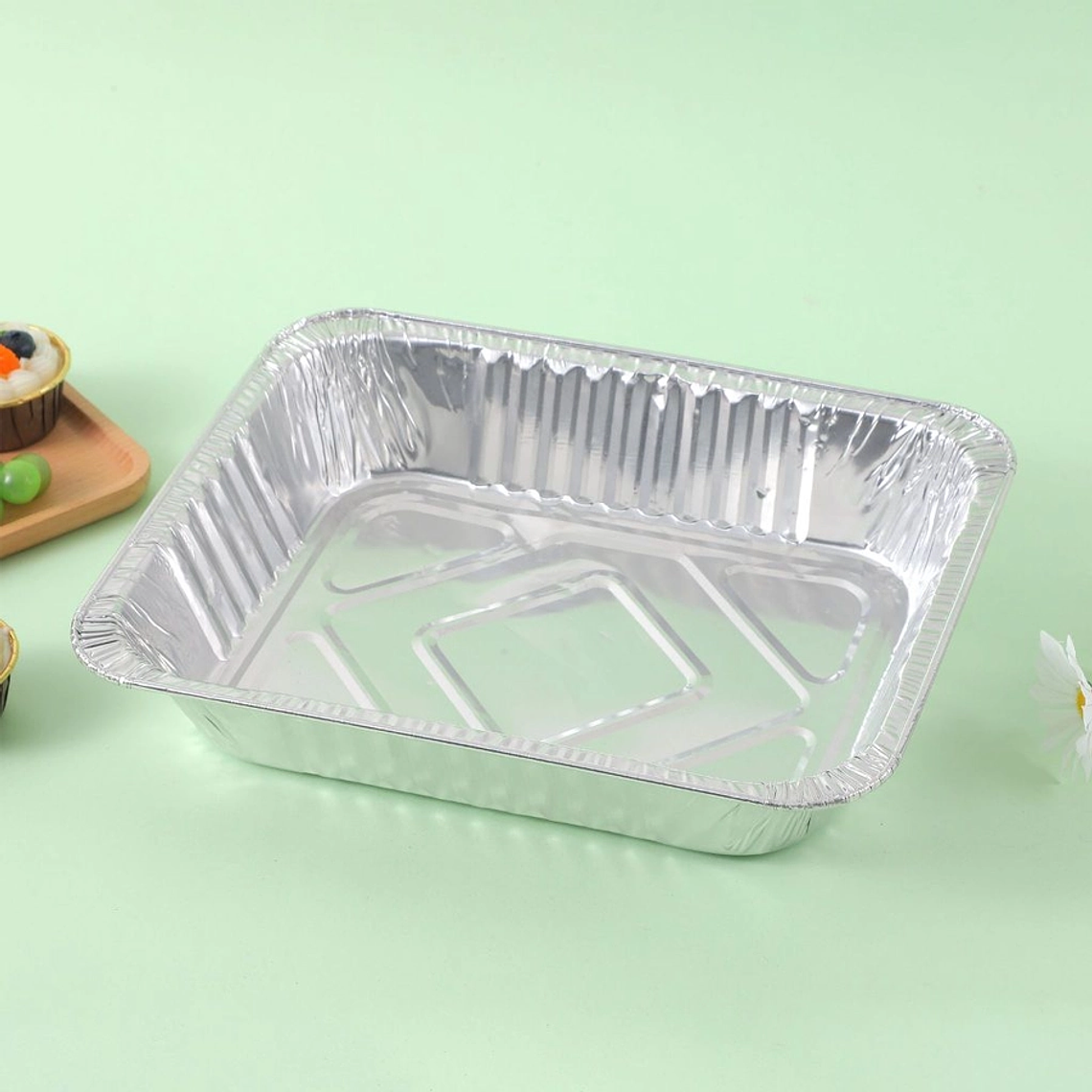 Bandeja de Aluminio Fannest  32 x 25 x 6.3 cm – 30g 1