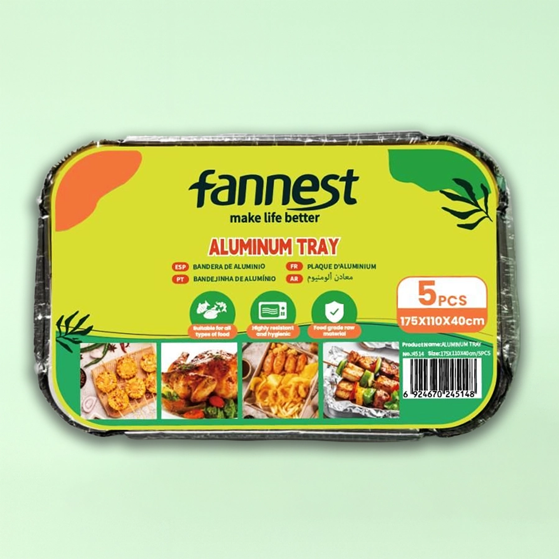 Bandejas de Aluminio Fannest aluminio  1