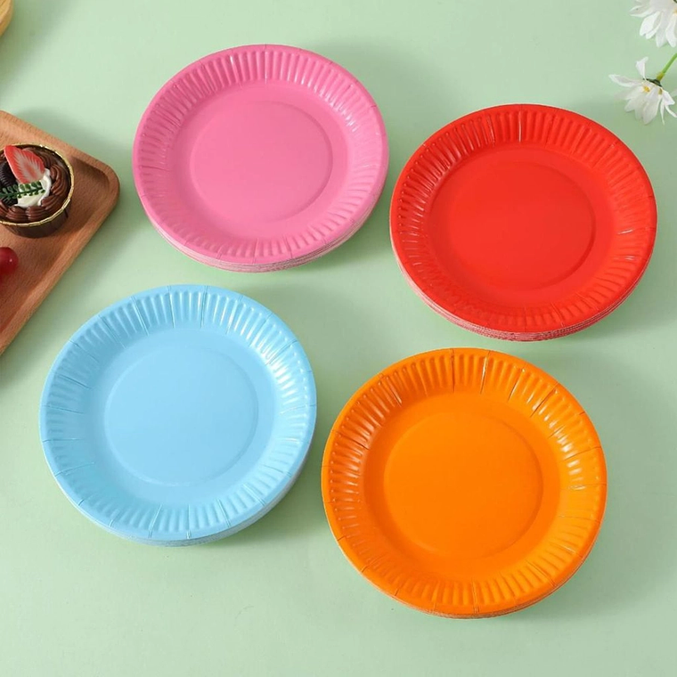 Platos de Papel Coloridos 1